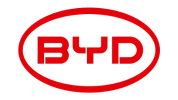 Logo da BYD, parceira da BF Automação em soluções sustentáveis de energia solar e armazenamento inteligente de energia (BESS).