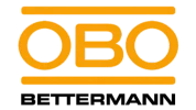 Logo da OBO Bettermann, parceira da BF Automação especializada em sistemas de infraestrutura elétrica e segurança industrial.